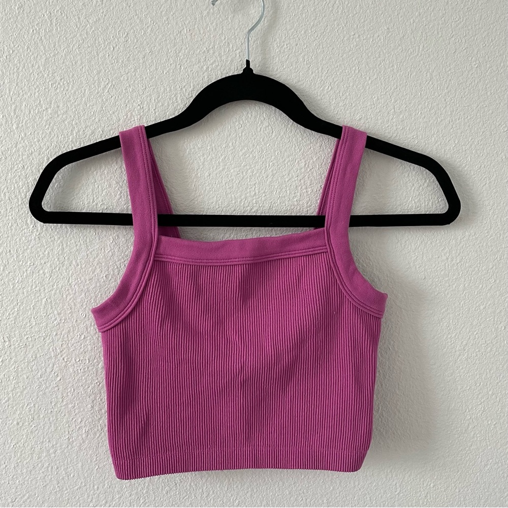 cotton on pink seamless tank